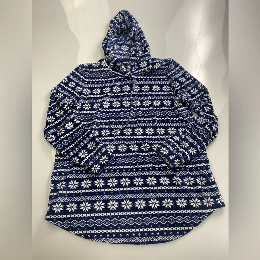 LAND’S END blue christmas soft sweater p26-04 - Picture 2 of 8